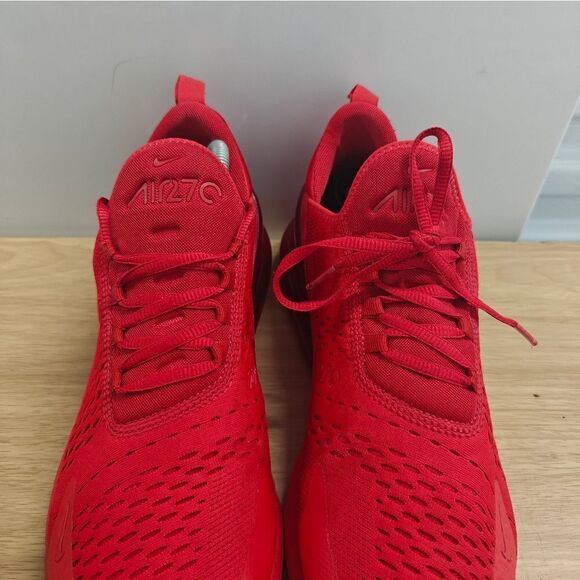 Nike Air Max 270 Triple Red Men's Running Shoes Size 10.5 - Picture 4 of 7